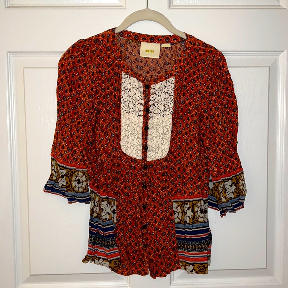 Anthropologie Maeve Hiver Blouse View 3